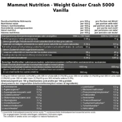 Weight Gainer Crash 5000 (4500g)