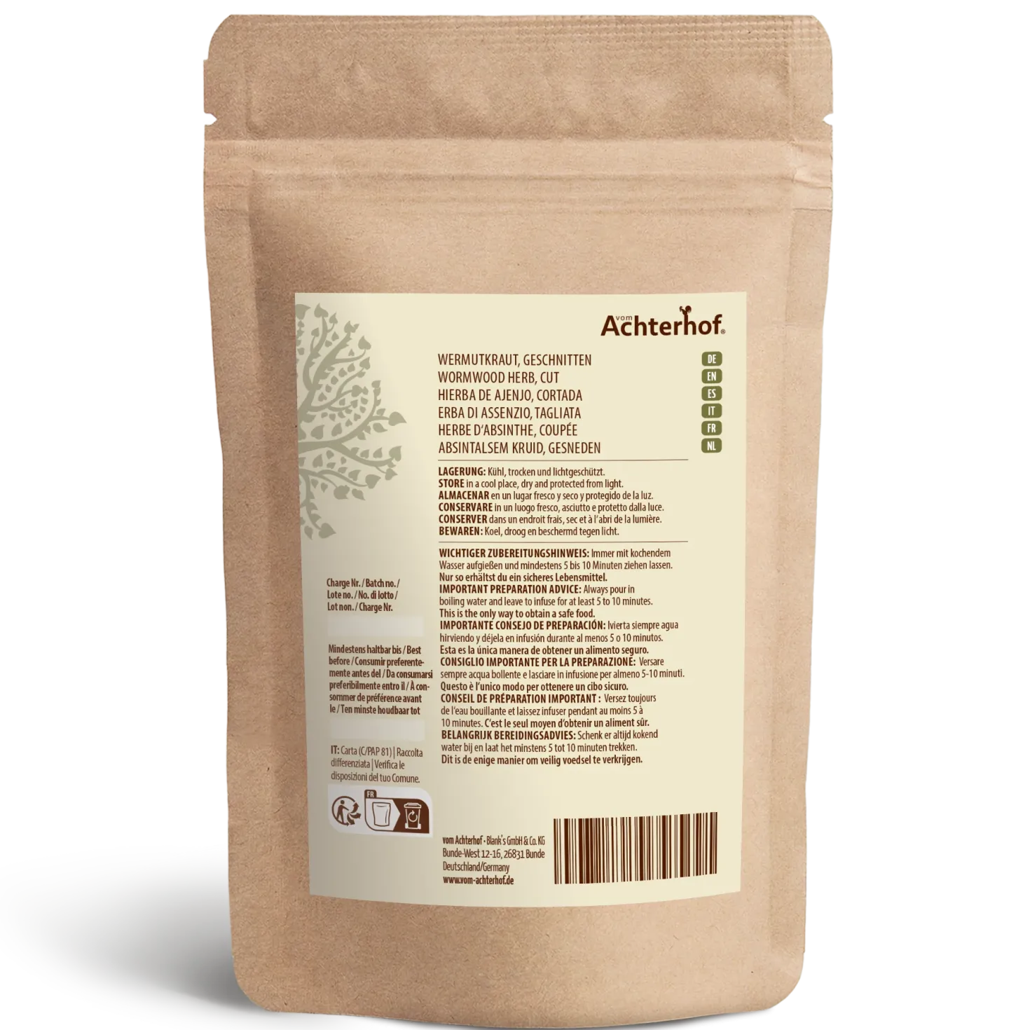 Wermutkraut geschnitten (500g)