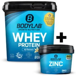 Whey + BIG PACK Zinc Bisglycinat (360 Kapseln)