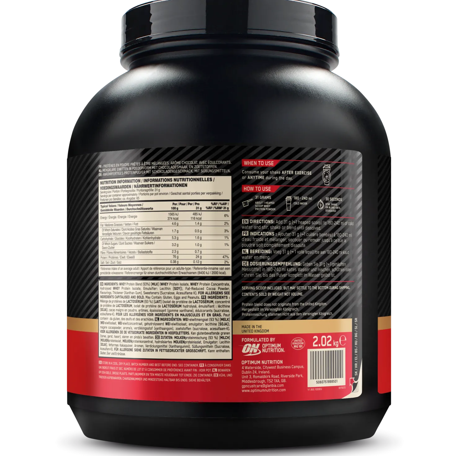 100% Whey Gold Standard (2040g)