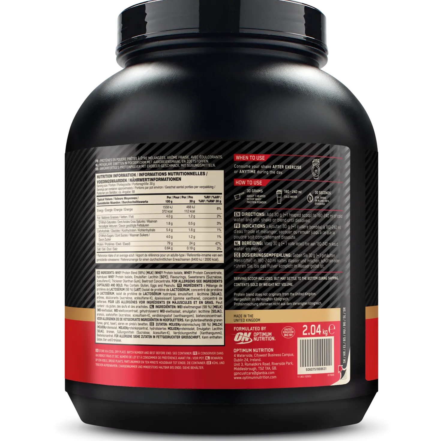 100% Whey Gold Standard (2040g)
