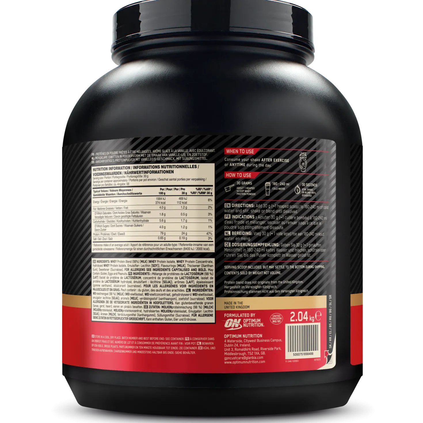 100% Whey Gold Standard (2040g)