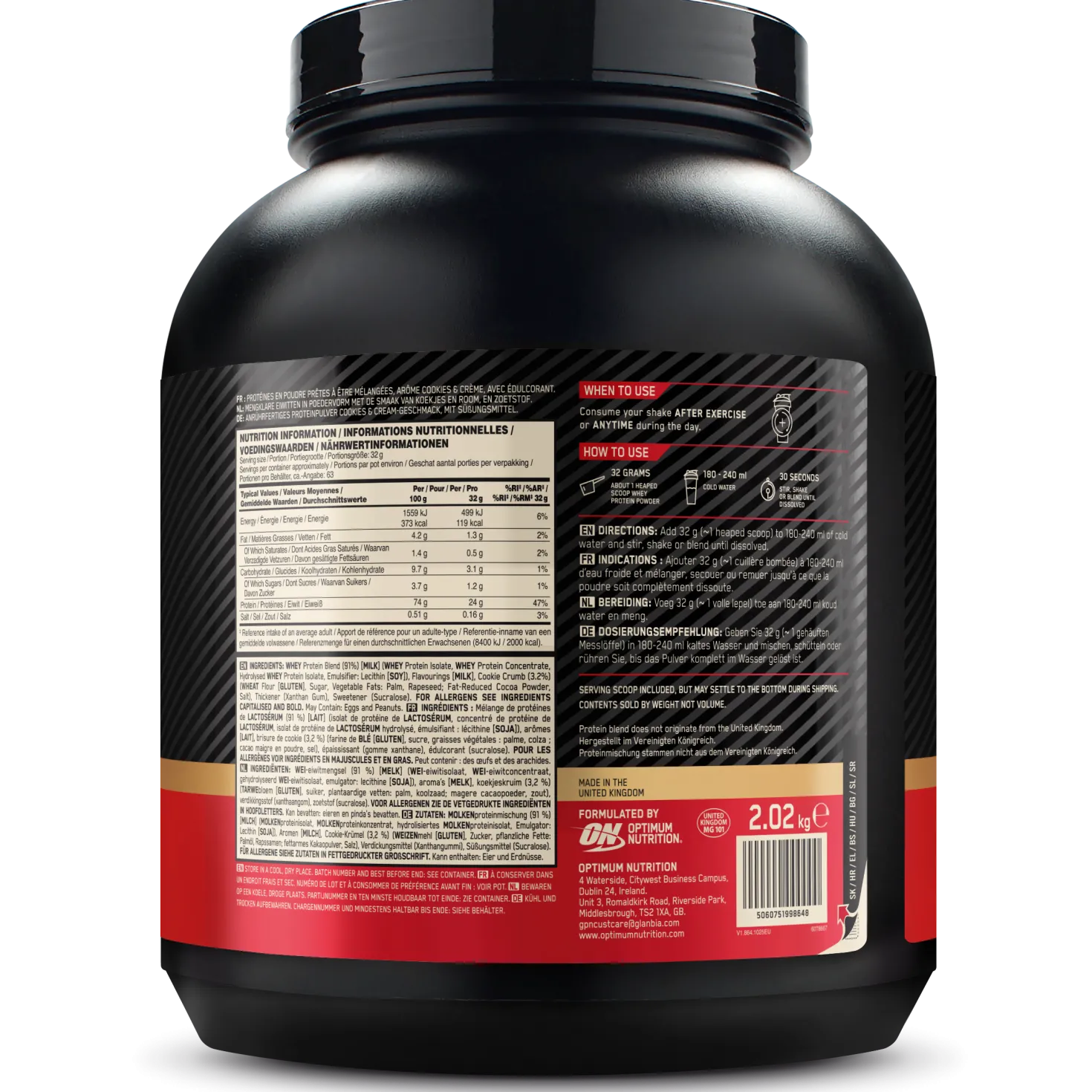 100% Whey Gold Standard (2040g)