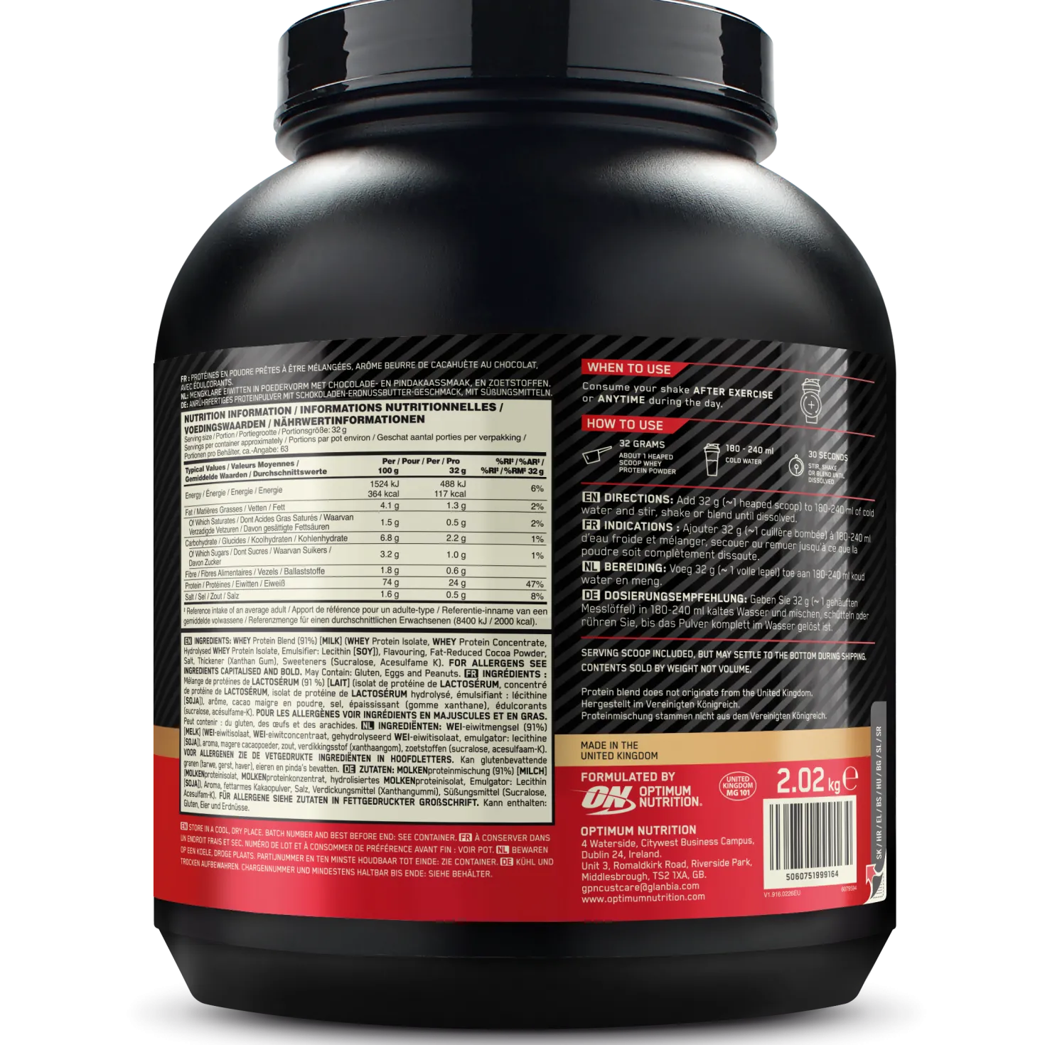 100% Whey Gold Standard (2040g)