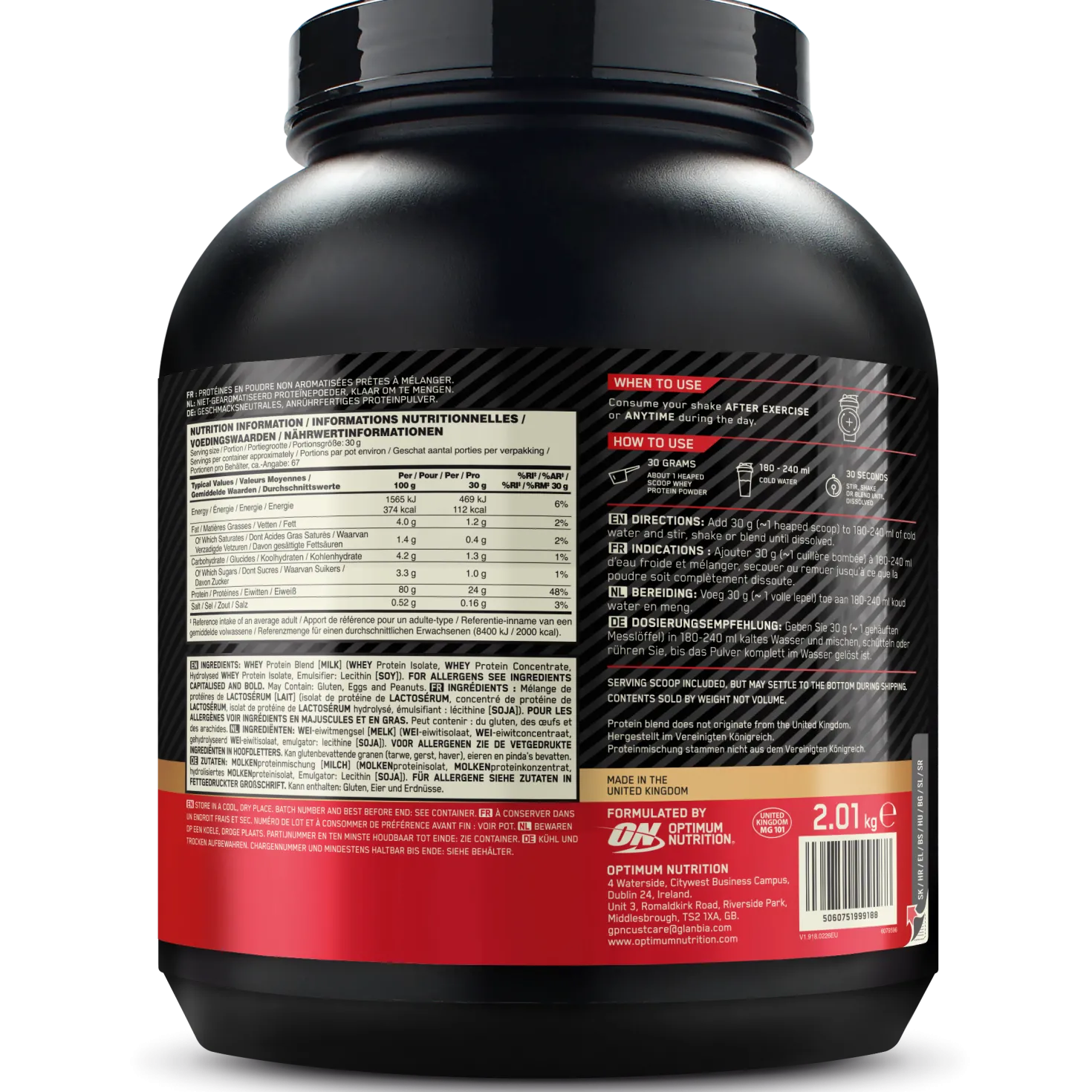 100% Whey Gold Standard (2040g)