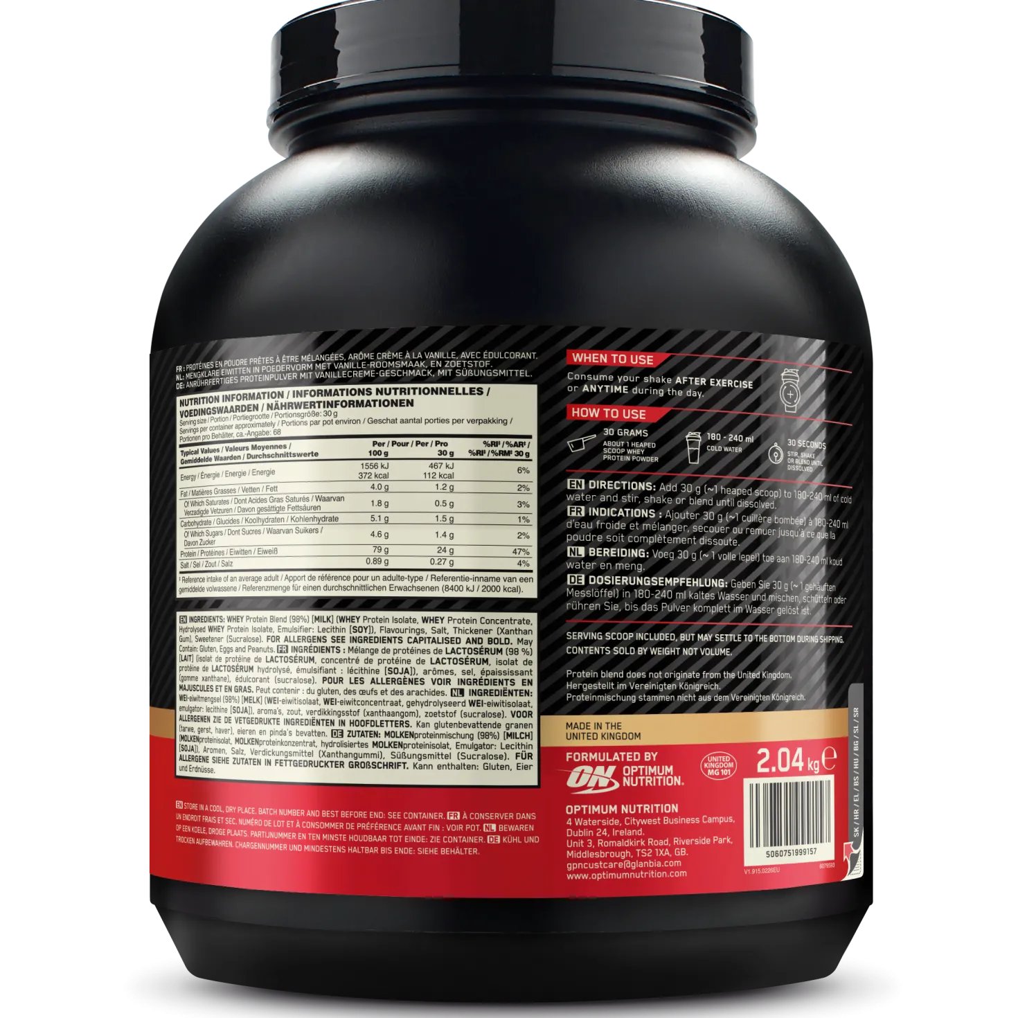 100% Whey Gold Standard (2040g)