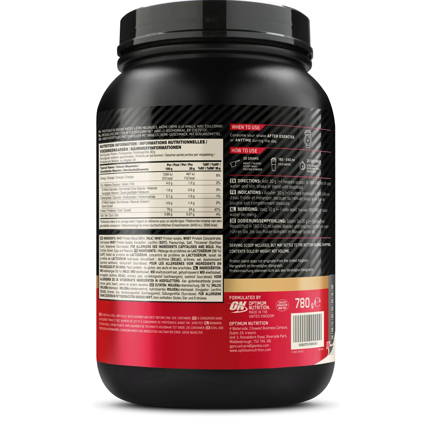 100% Whey Gold Standard (780g)