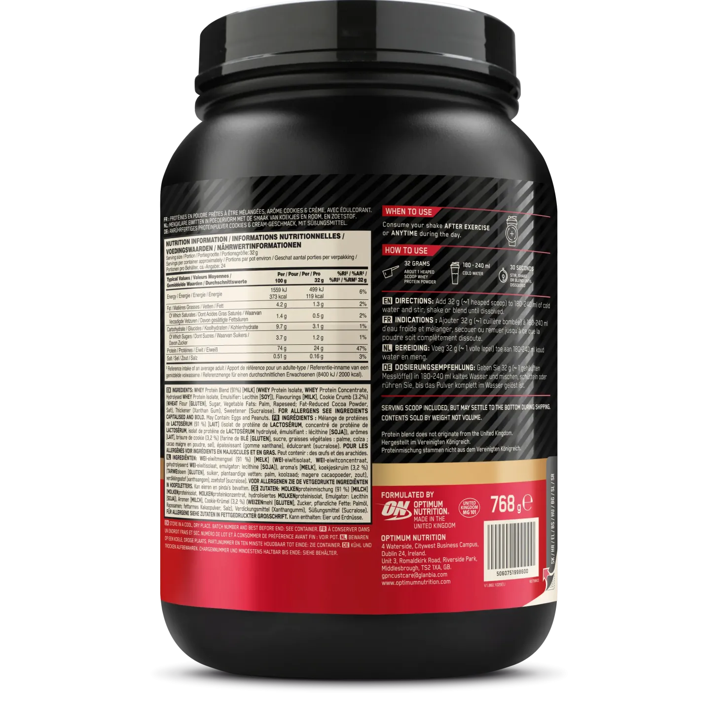 100% Whey Gold Standard (780g)