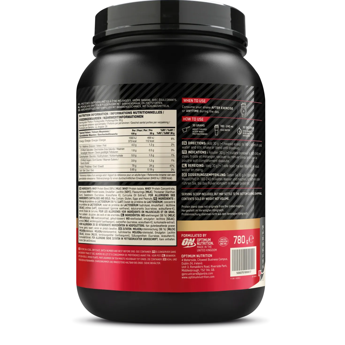 100% Whey Gold Standard (780g)