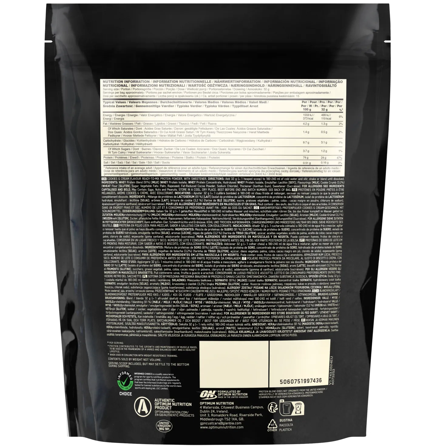 100% Whey Gold Standard (450g)