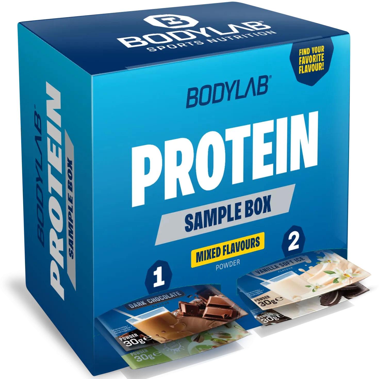 Whey Protein Bestseller Probierbox Kalender (30 x 30g)