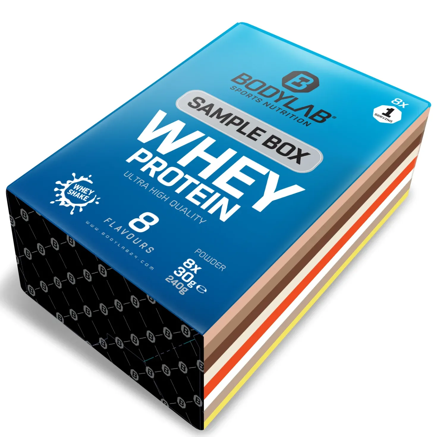 Whey Protein Probierboxen (8 Proben je 30g)