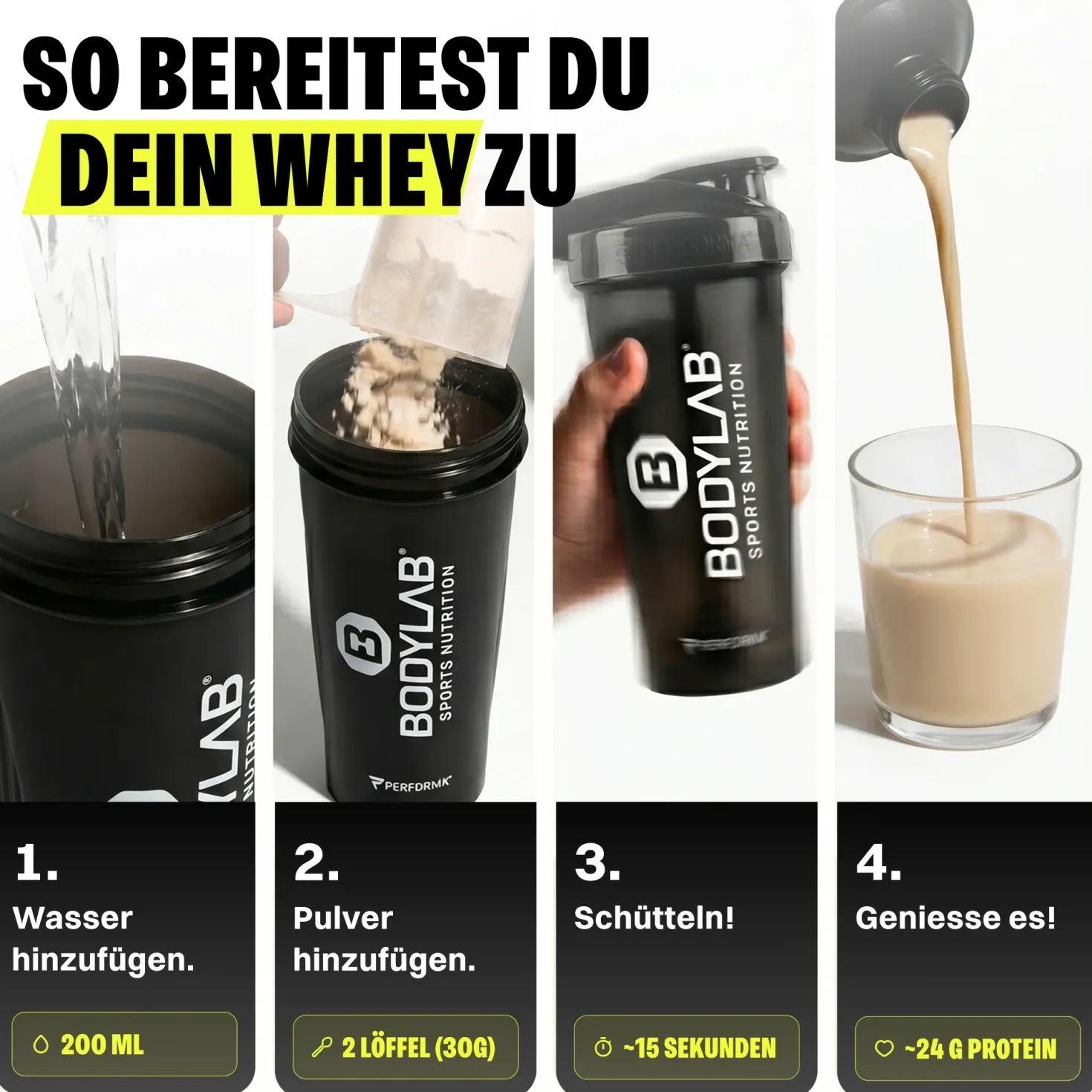 Whey Protein Probierboxen (8 Proben je 30g)