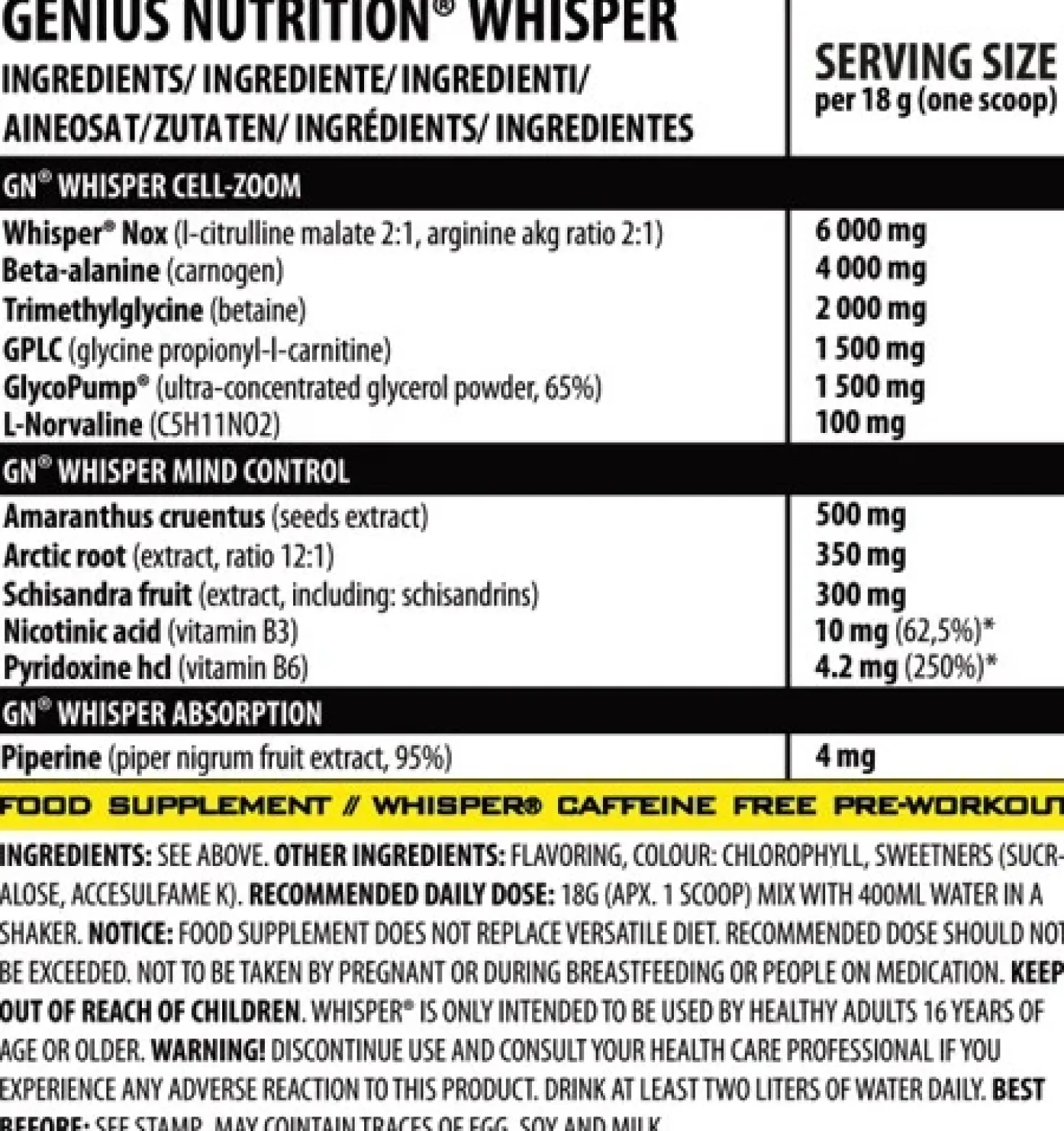 Whisper (400g)