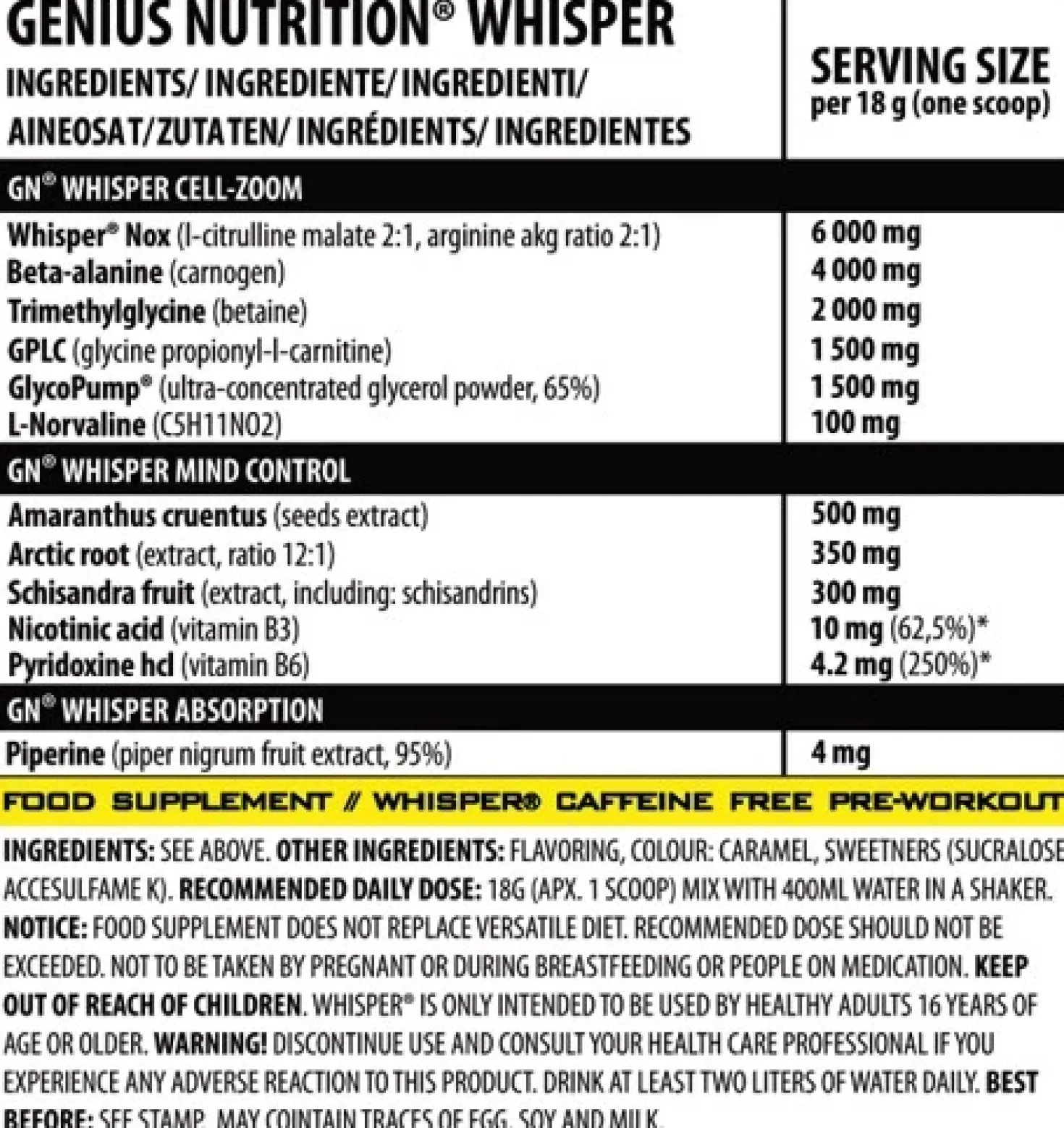 Whisper (400g)