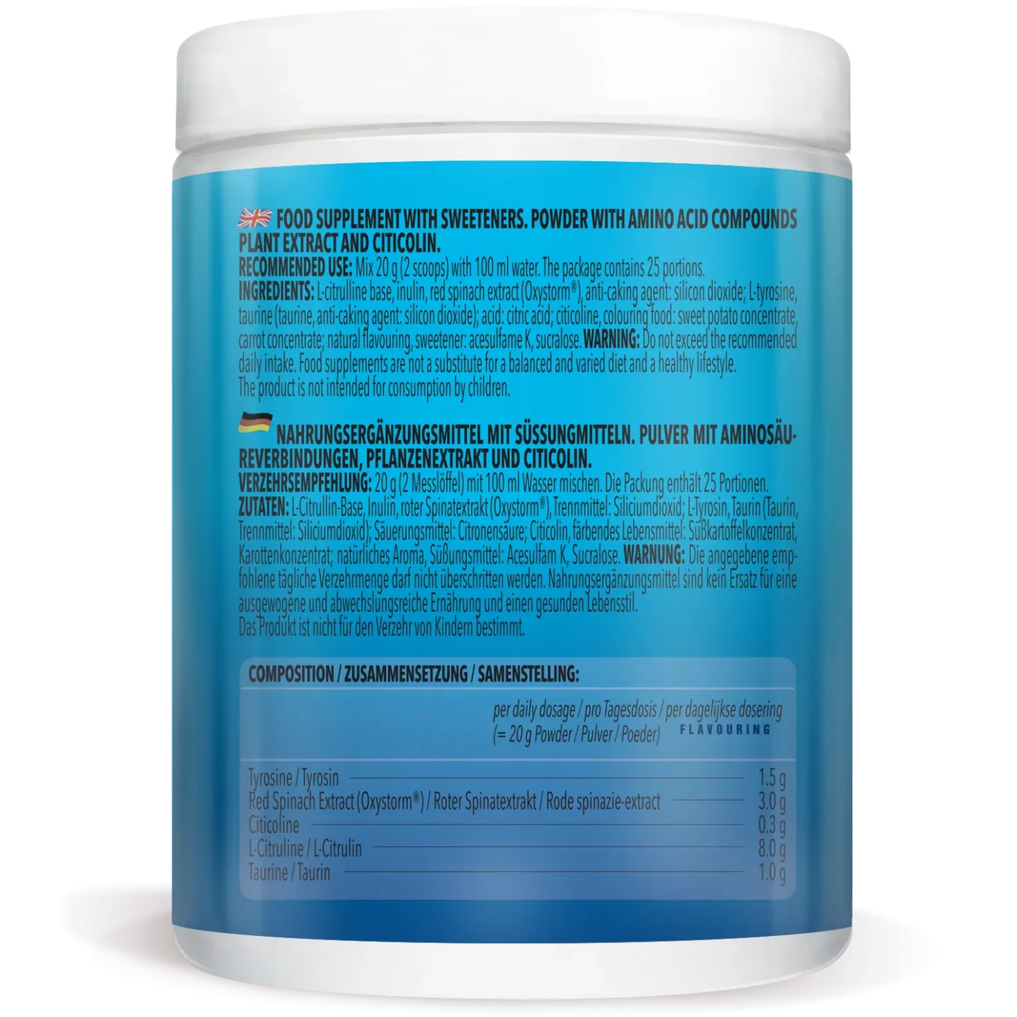 3 x Alpha Storm - OXYSTORM® Pre Workout Blood Orange (je 500g)