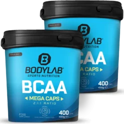 2 x BCAA Mega Caps (je 400 Kapseln)