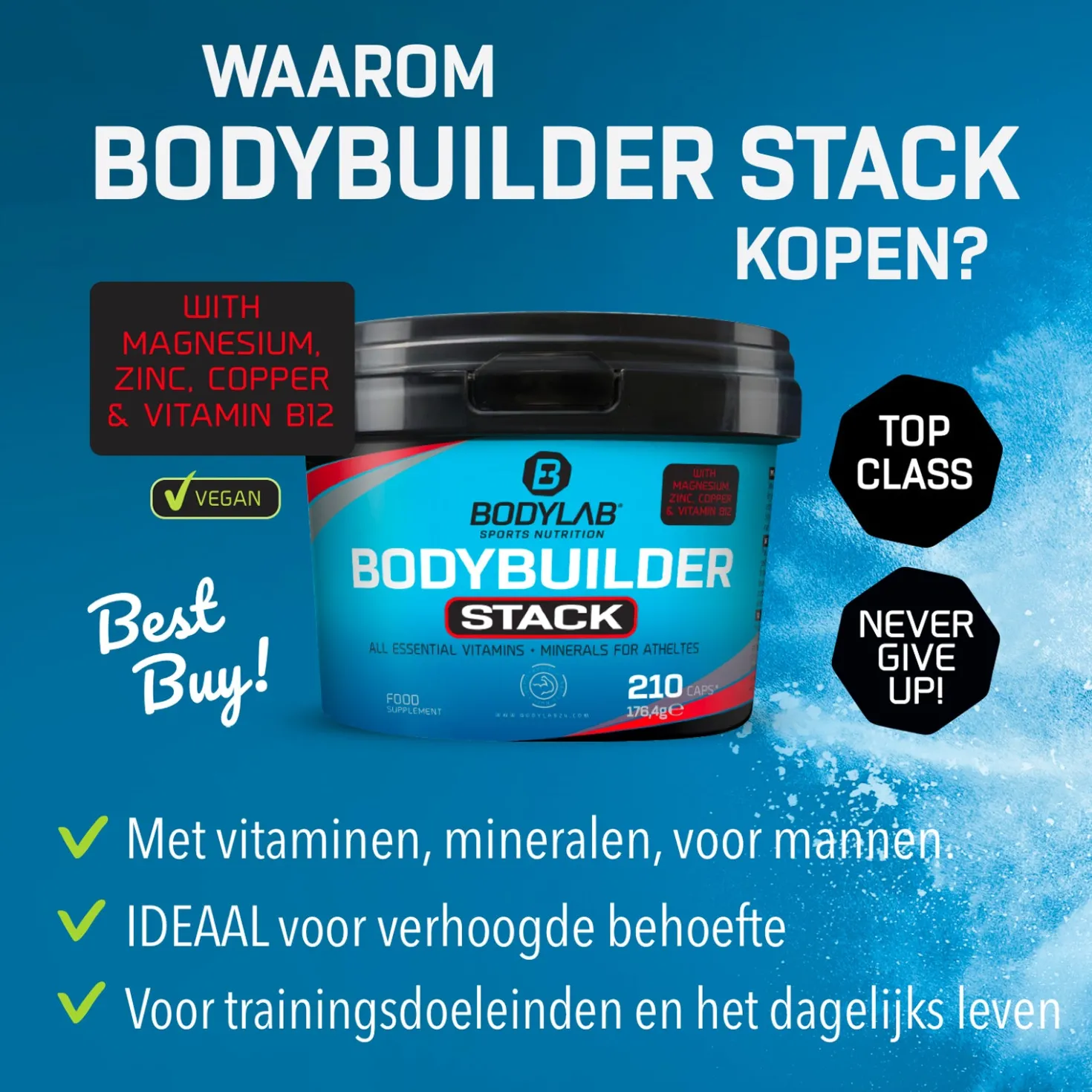 2 x Bodybuilder Stack (210 Kapseln)