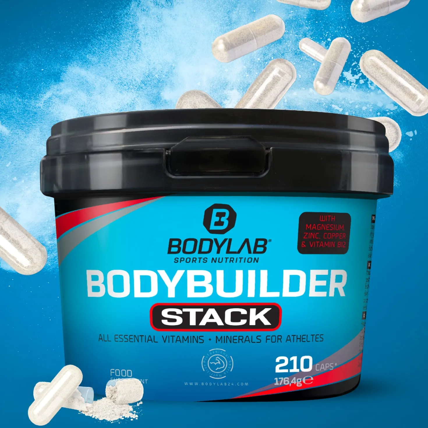 2 x Bodybuilder Stack (210 Kapseln)