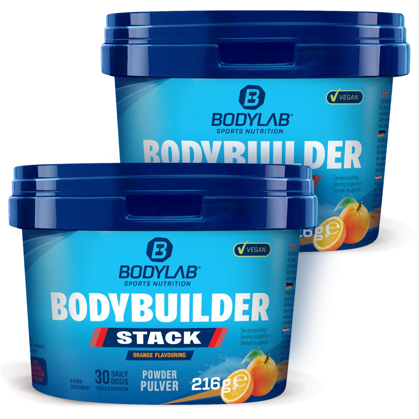 2 x Bodybuilder Stack Powder (je 216g)