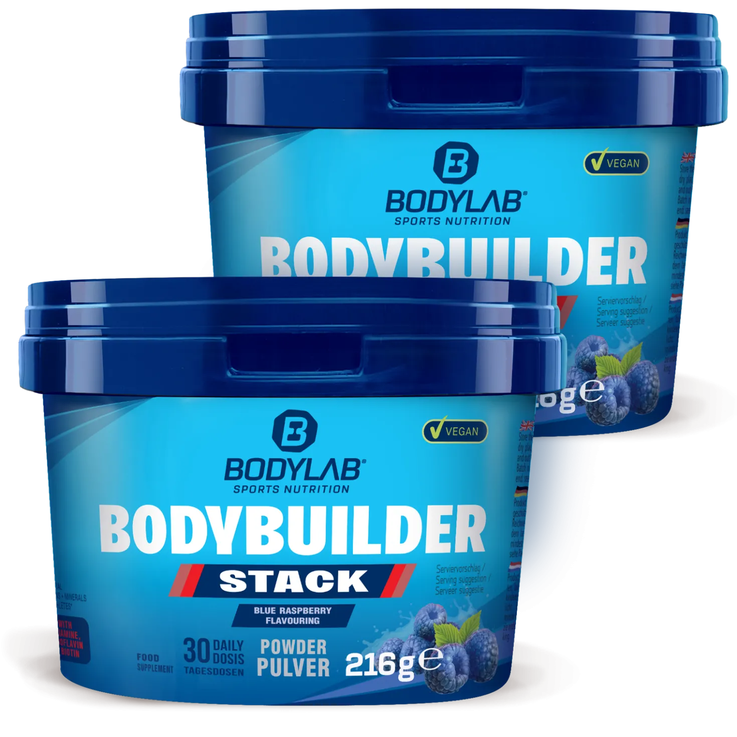 2 x Bodybuilder Stack Powder (je 216g)