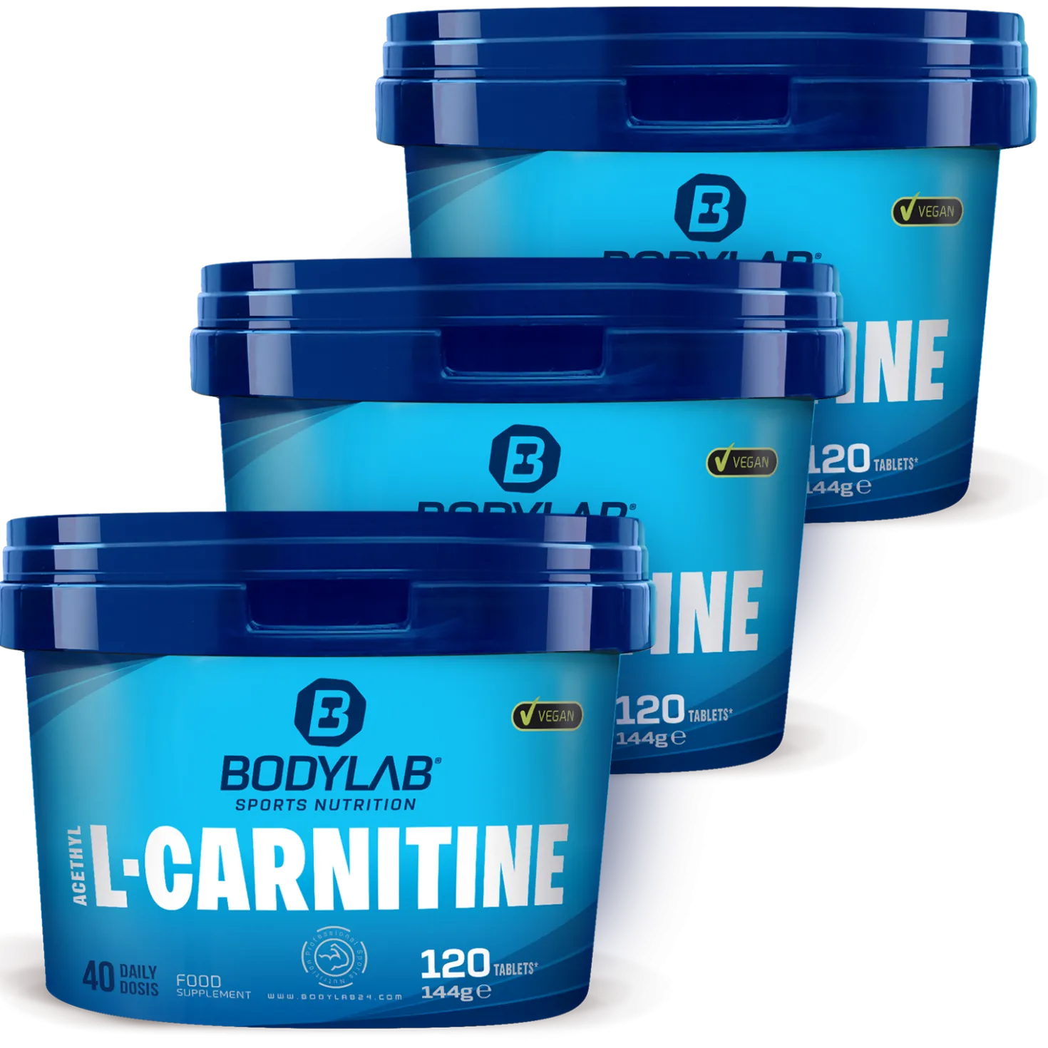 3 x Bodylab24 Acetyl L-Carnitine (je 120 Tabletten)