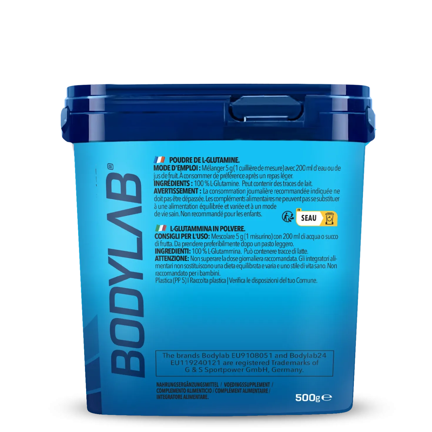 3 x Bodylab24 Glutamin Powder (je 500g)