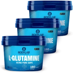 3 x Bodylab L-Glutamin (je 180 Kapseln)