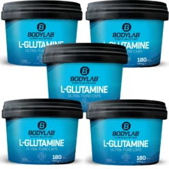5 x Bodylab L-Glutamin (je 180 Kapseln)