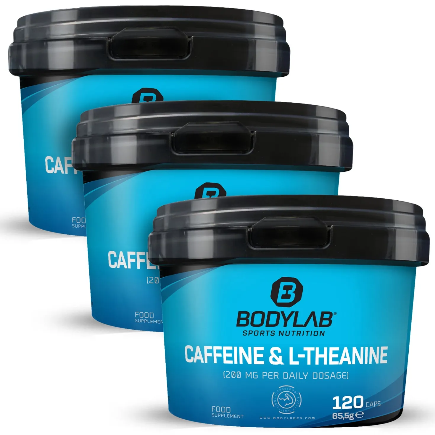 3 x Caffeine & L-Theanine (120 Kapseln)