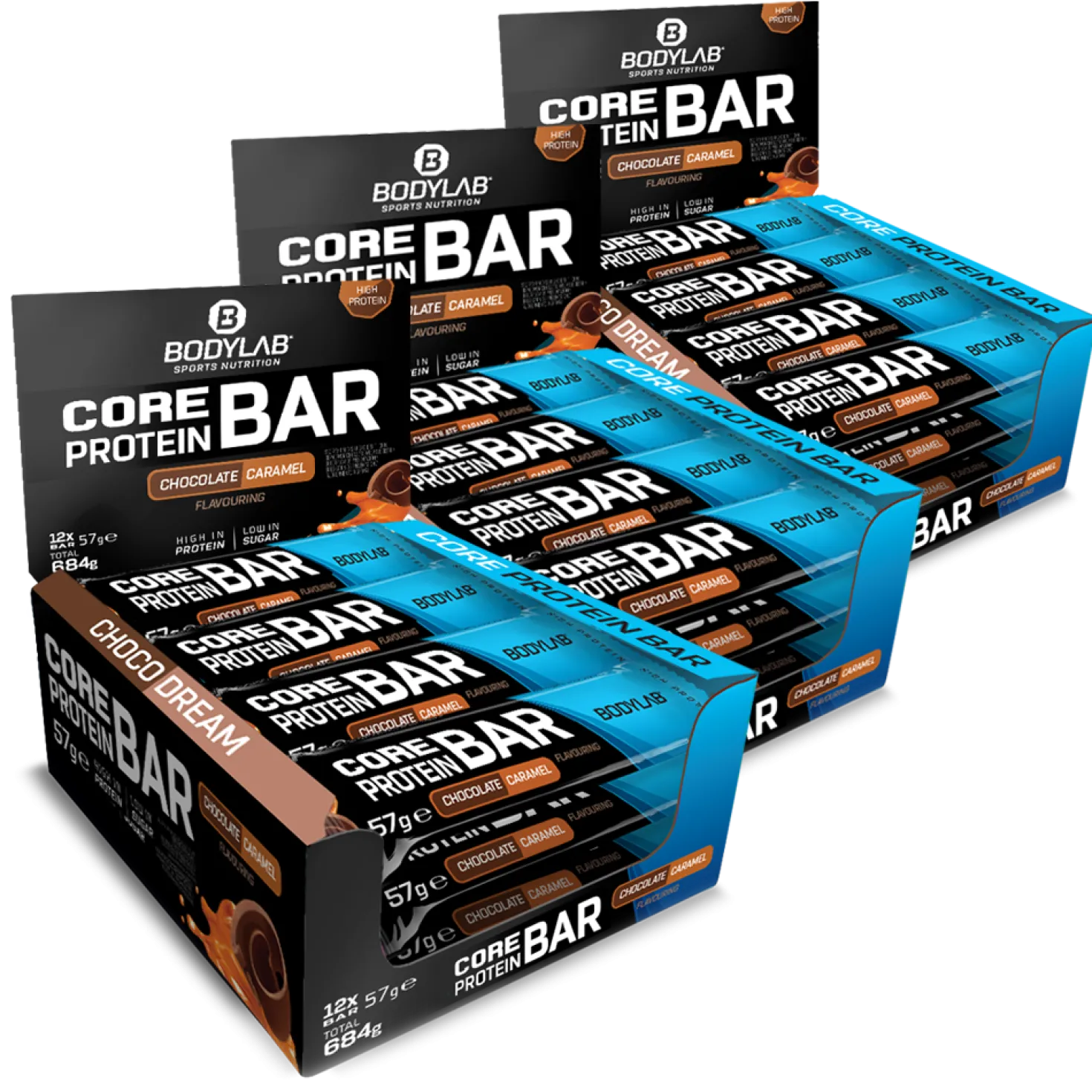 3 x Core Protein Bar (je 12 x 57g)