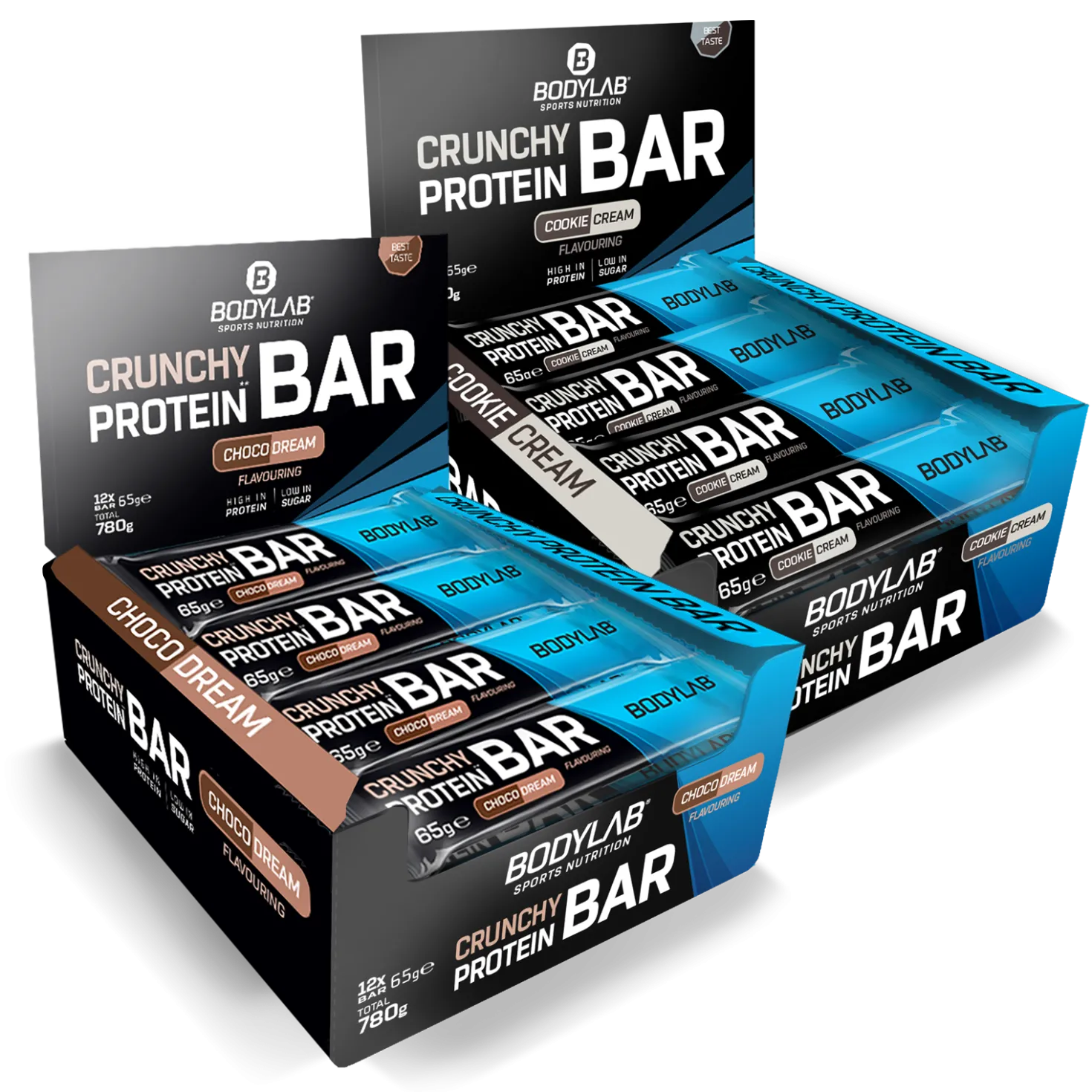 2 x Crunchy Protein Bar Deluxe (je 12x65g)