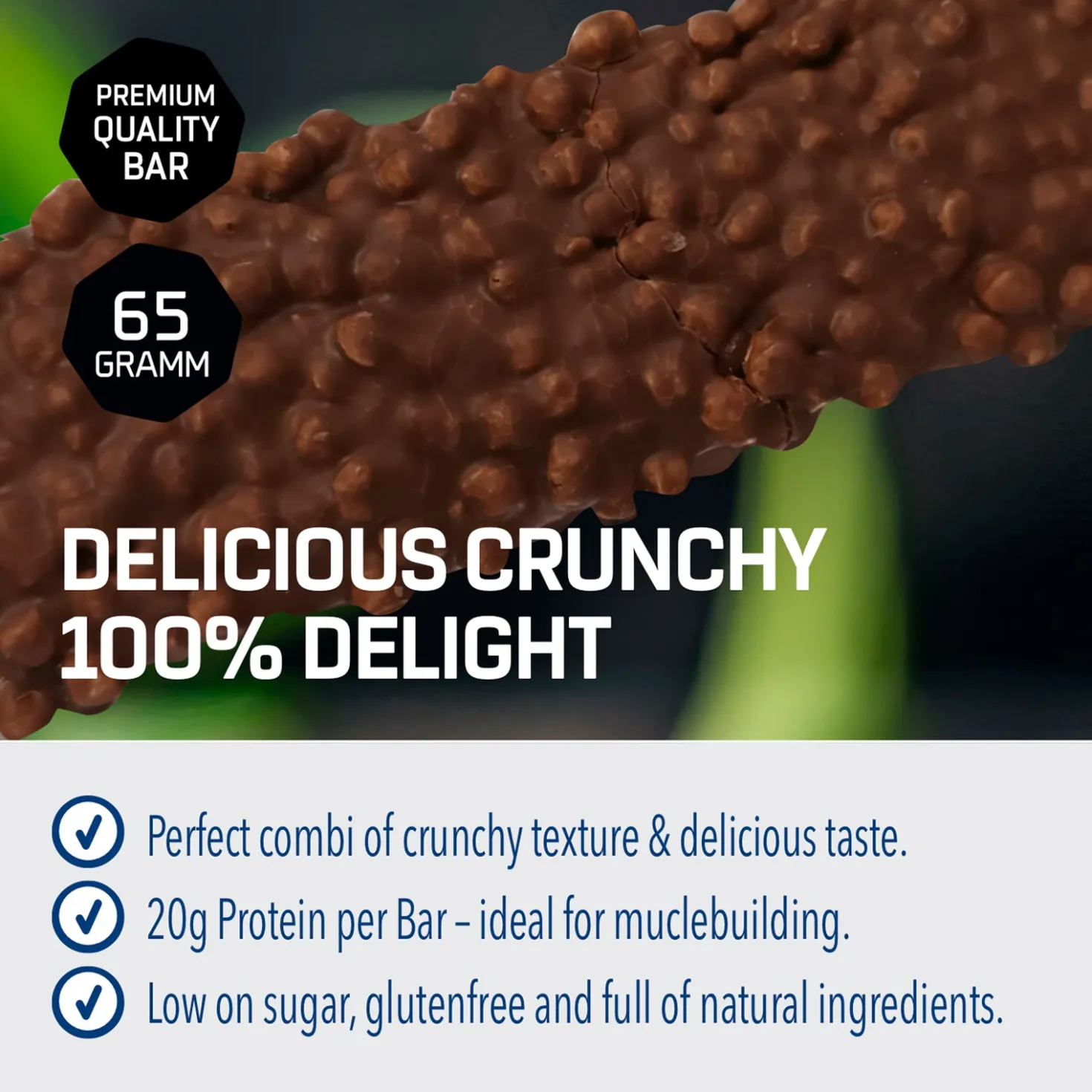3 x Crunchy Protein Bar Deluxe (je 12x65g)