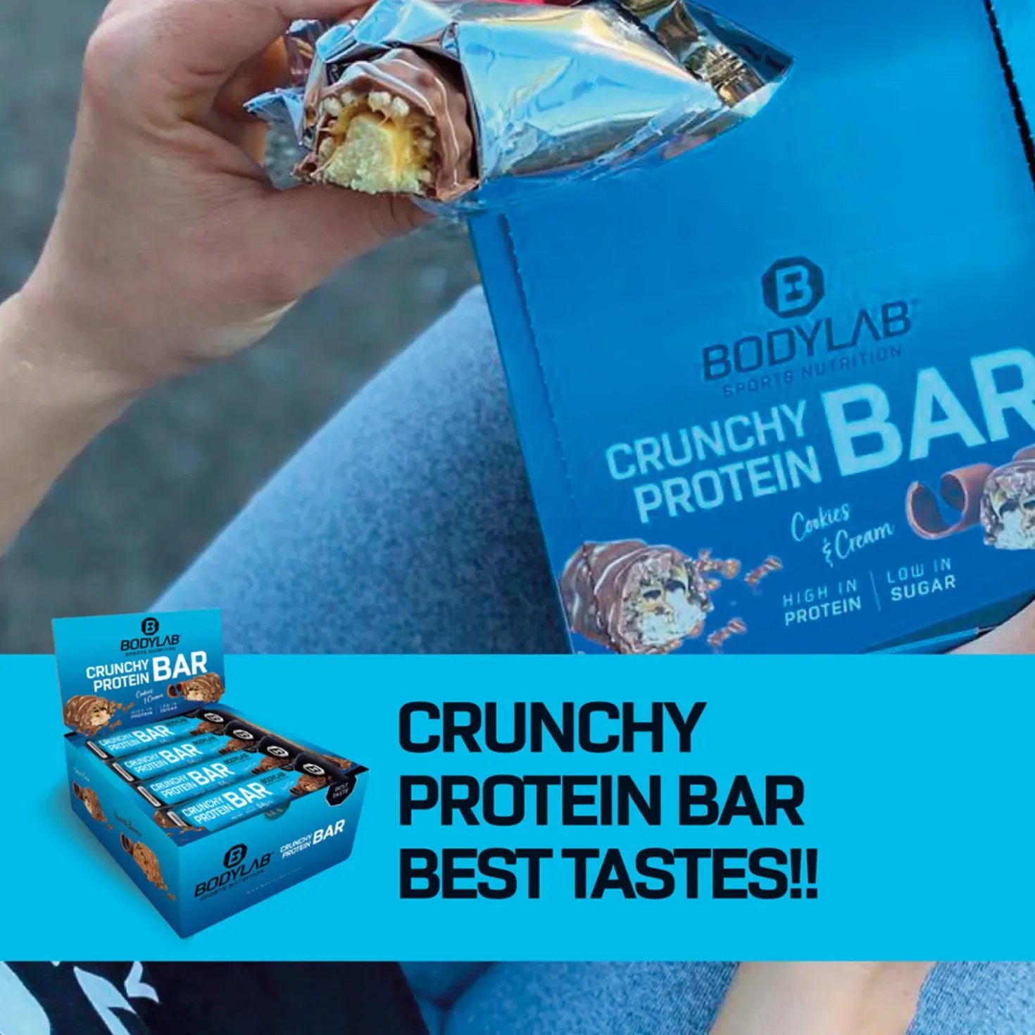 3 x Crunchy Protein Bar (je 12x64g)