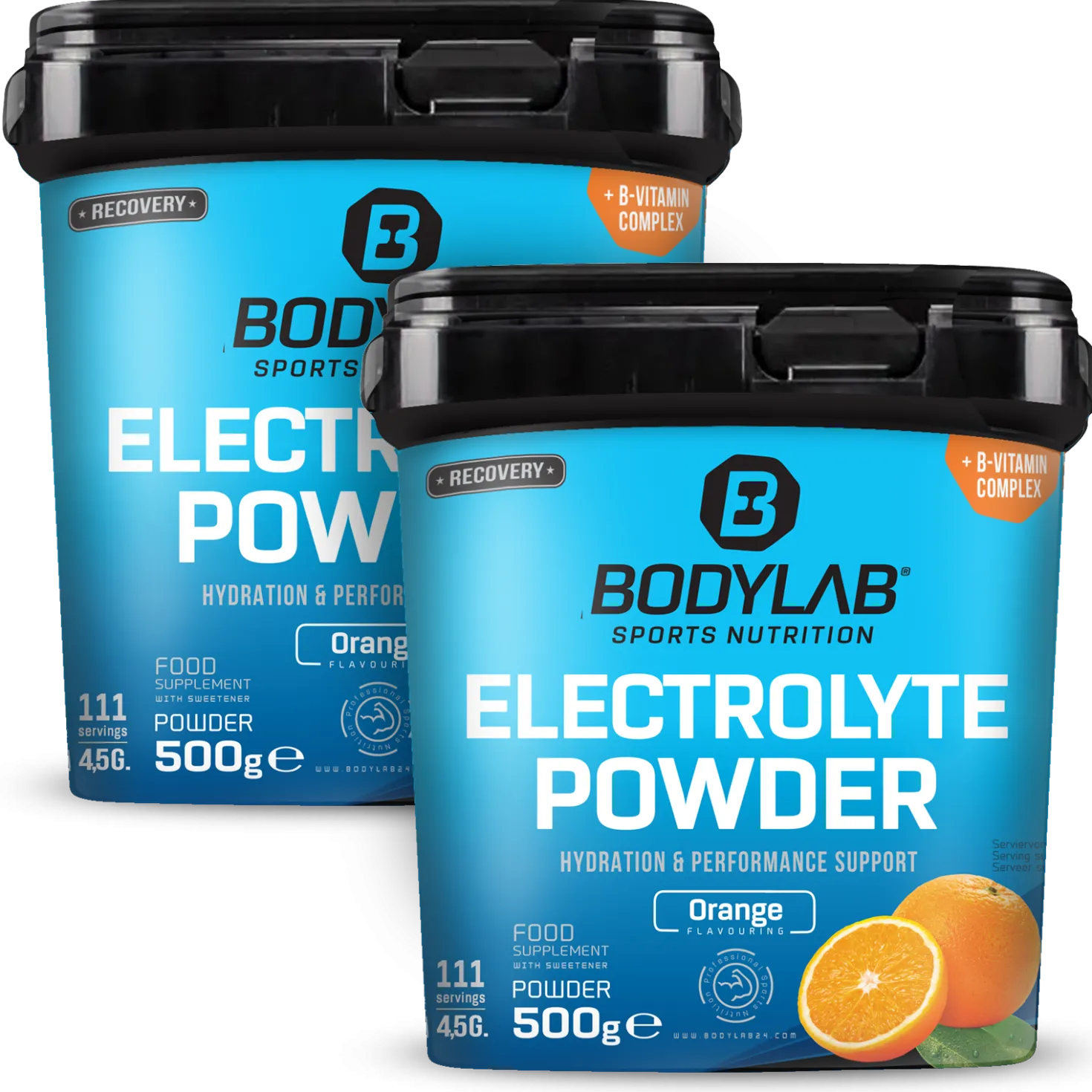 2 x Electrolyte Powder (2 x 500g) - Orange Flavouring