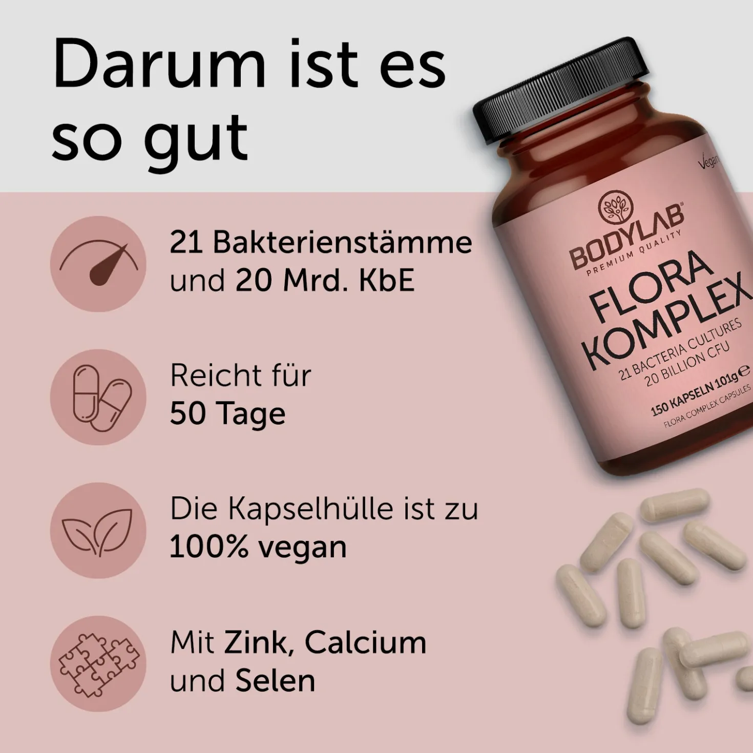 3 x Flora Complex / Komplex (3 x 150 Kapseln)