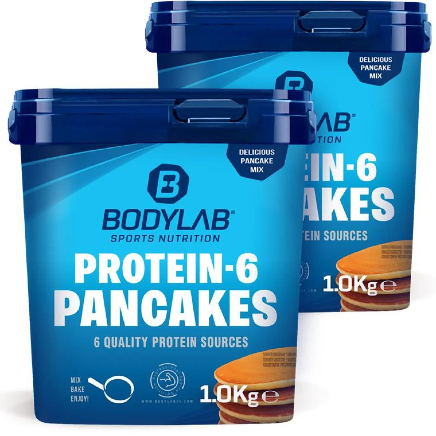 2 x 1000g Protein-6 Pancake Powder