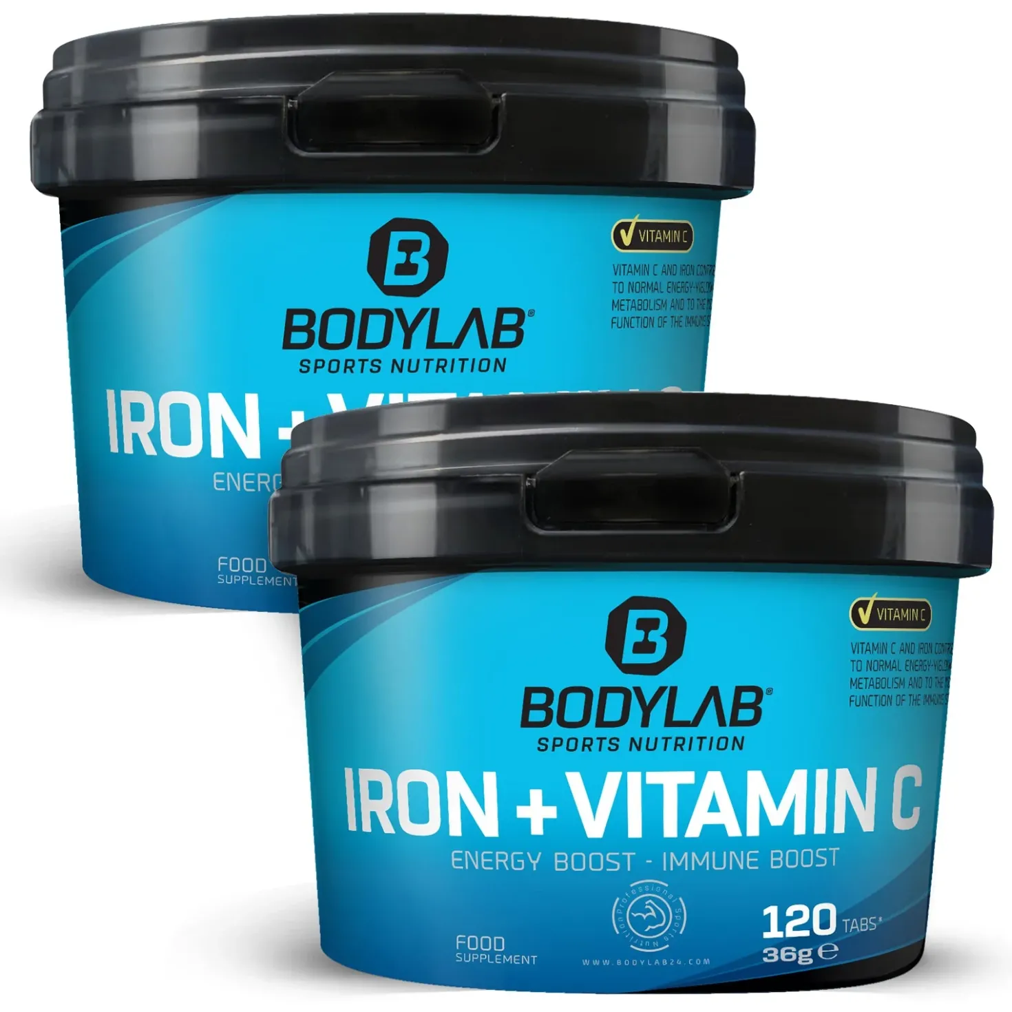 2 x Iron + Vitamin C (120 Tabletten)