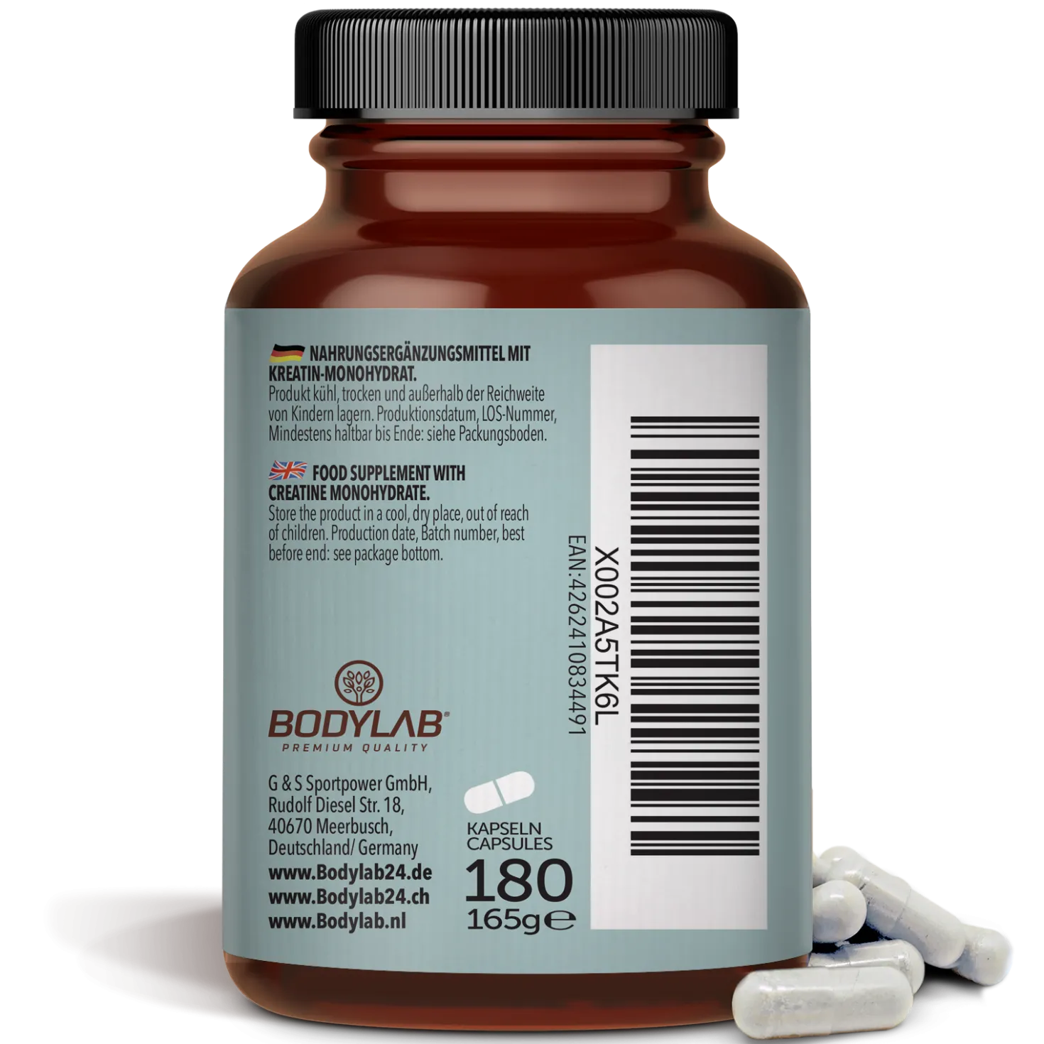 3 x Kreatin Monohydrat (3 x 180 Kapseln)