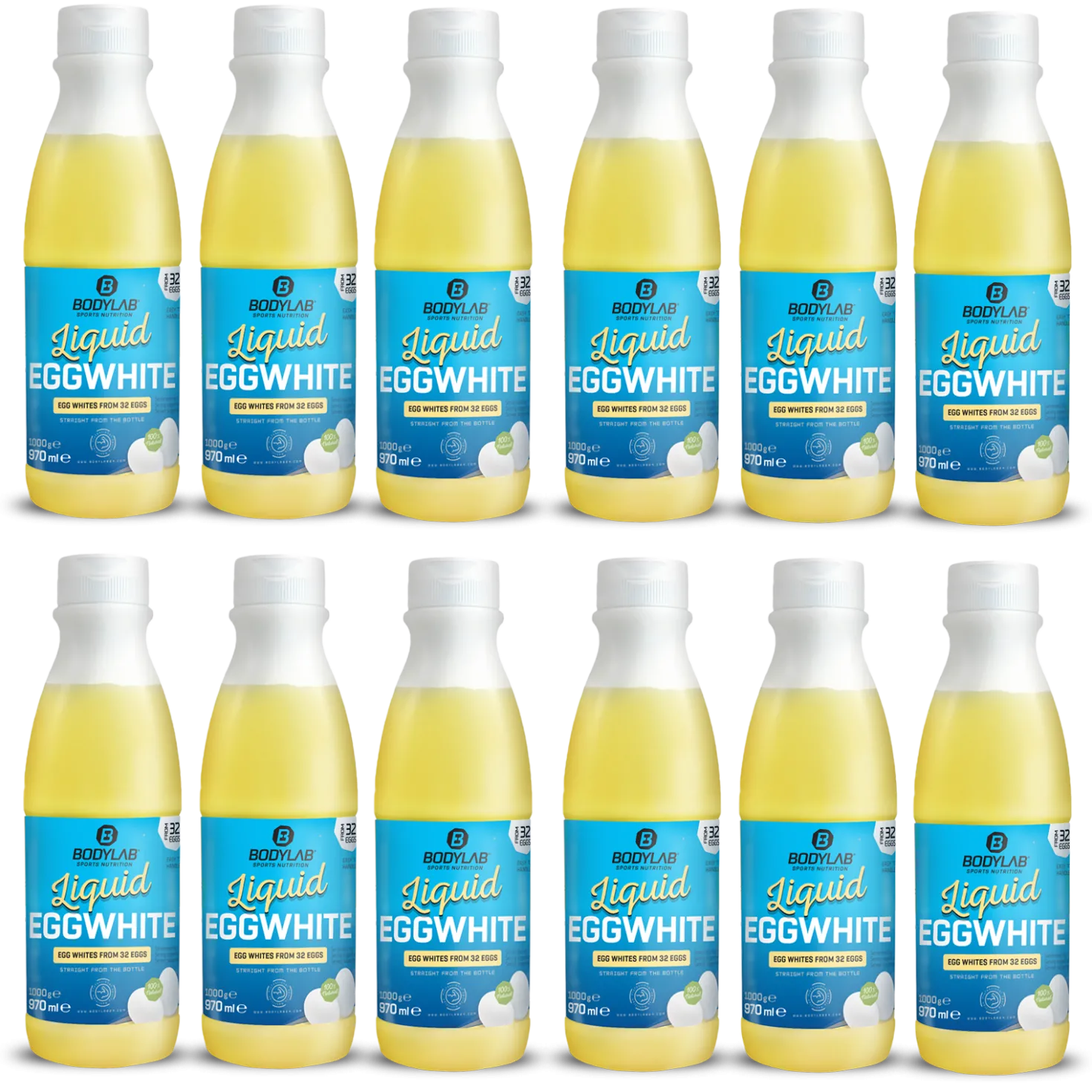 12 x Liquid EGGWHITE - 100% natural (je 970ml)