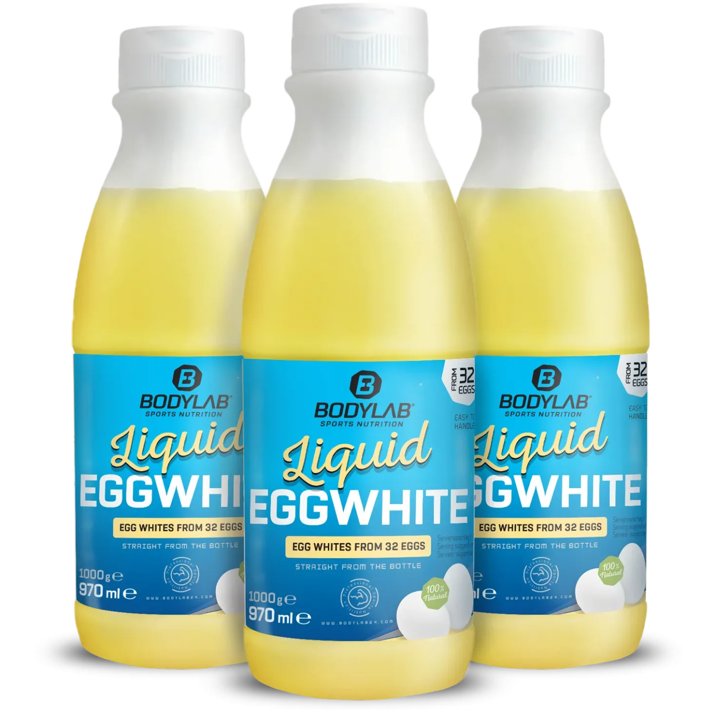 3 x Liquid EGGWHITE - 100% natural (je 970ml)