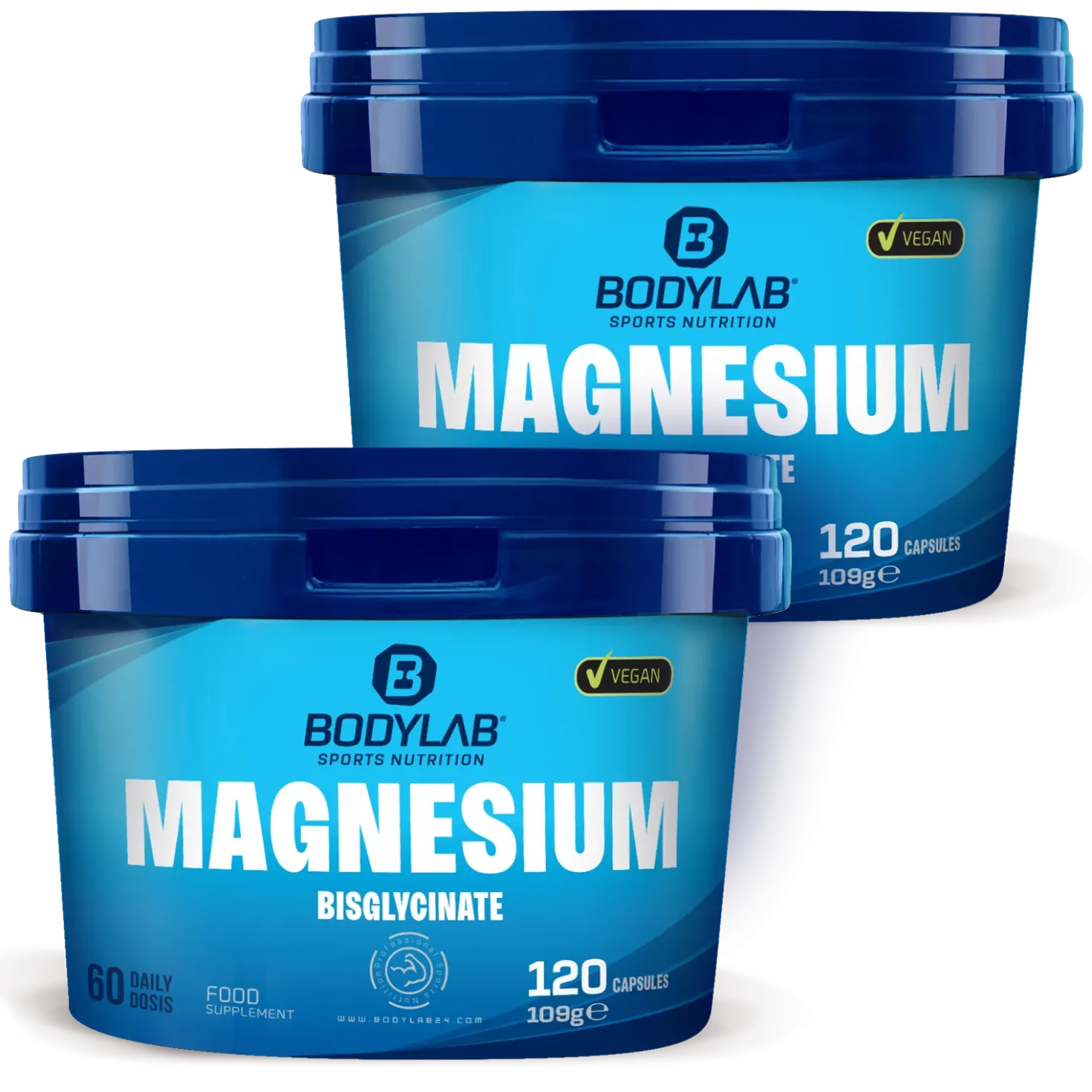 2 x Magnesium Bisglycinate (120 Kapseln)