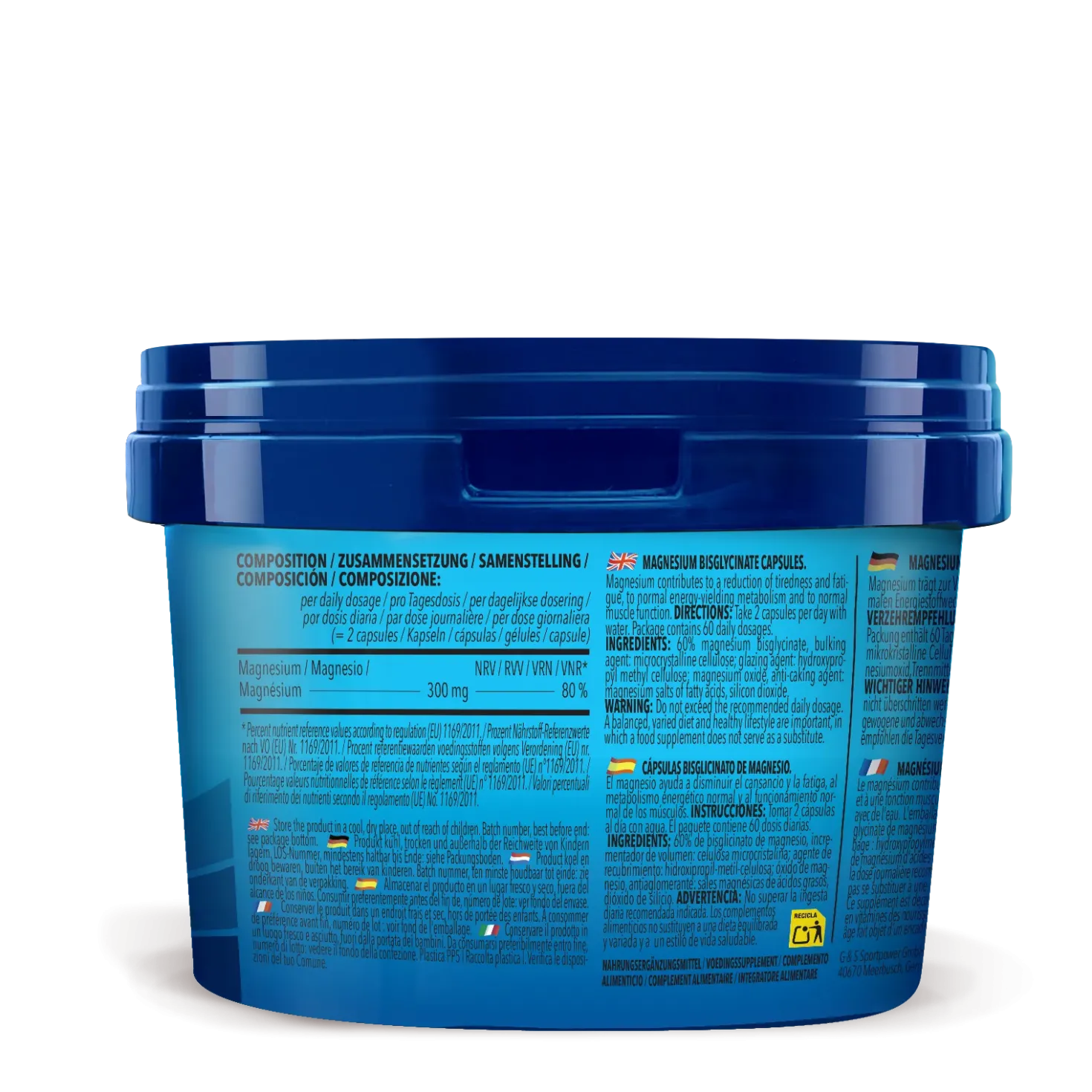 2 x Magnesium Bisglycinate (120 Kapseln)