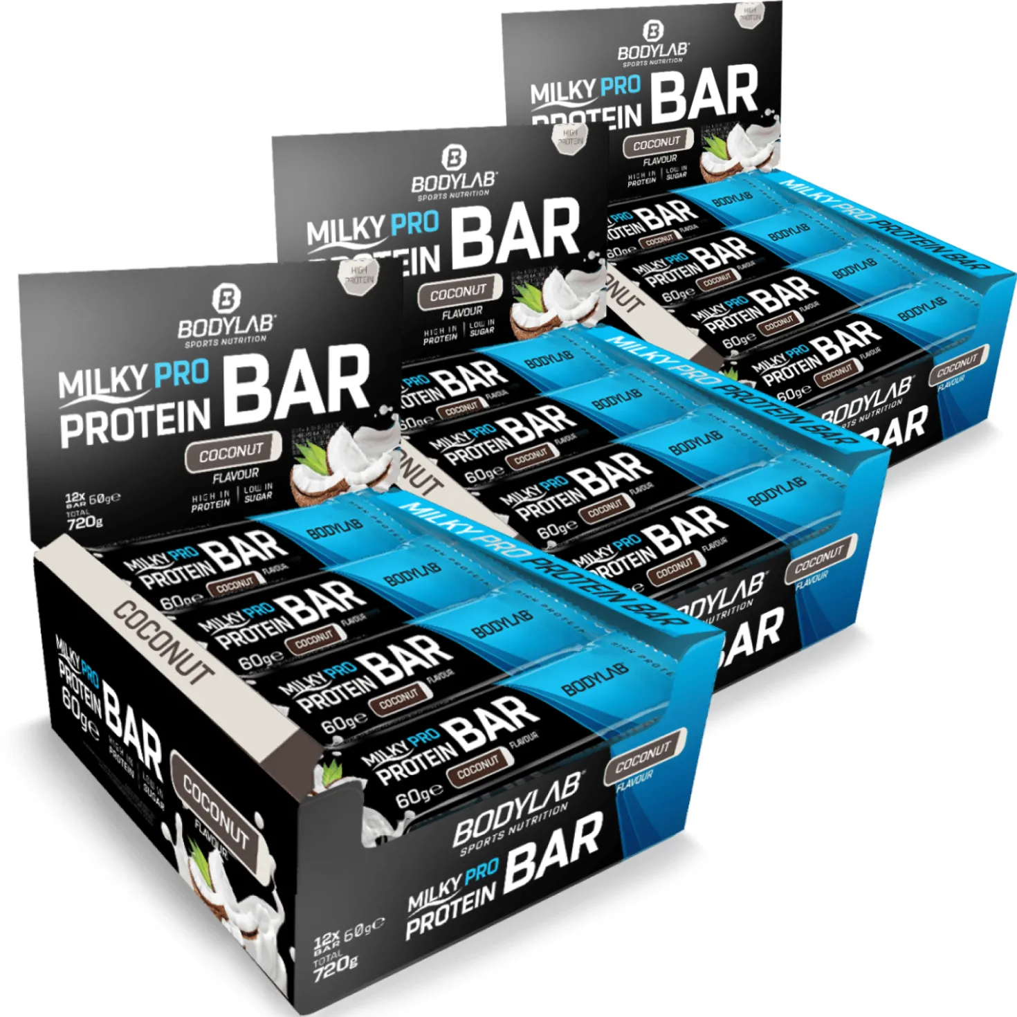 3 x Milky Pro Protein Bar (12x60g)