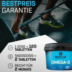 4 x Omega-3 (je 120 Kapseln)