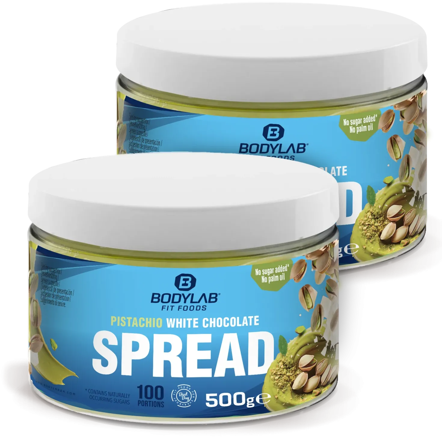 2 x Pistachio White Chocolate Spread (2 x 500g)
