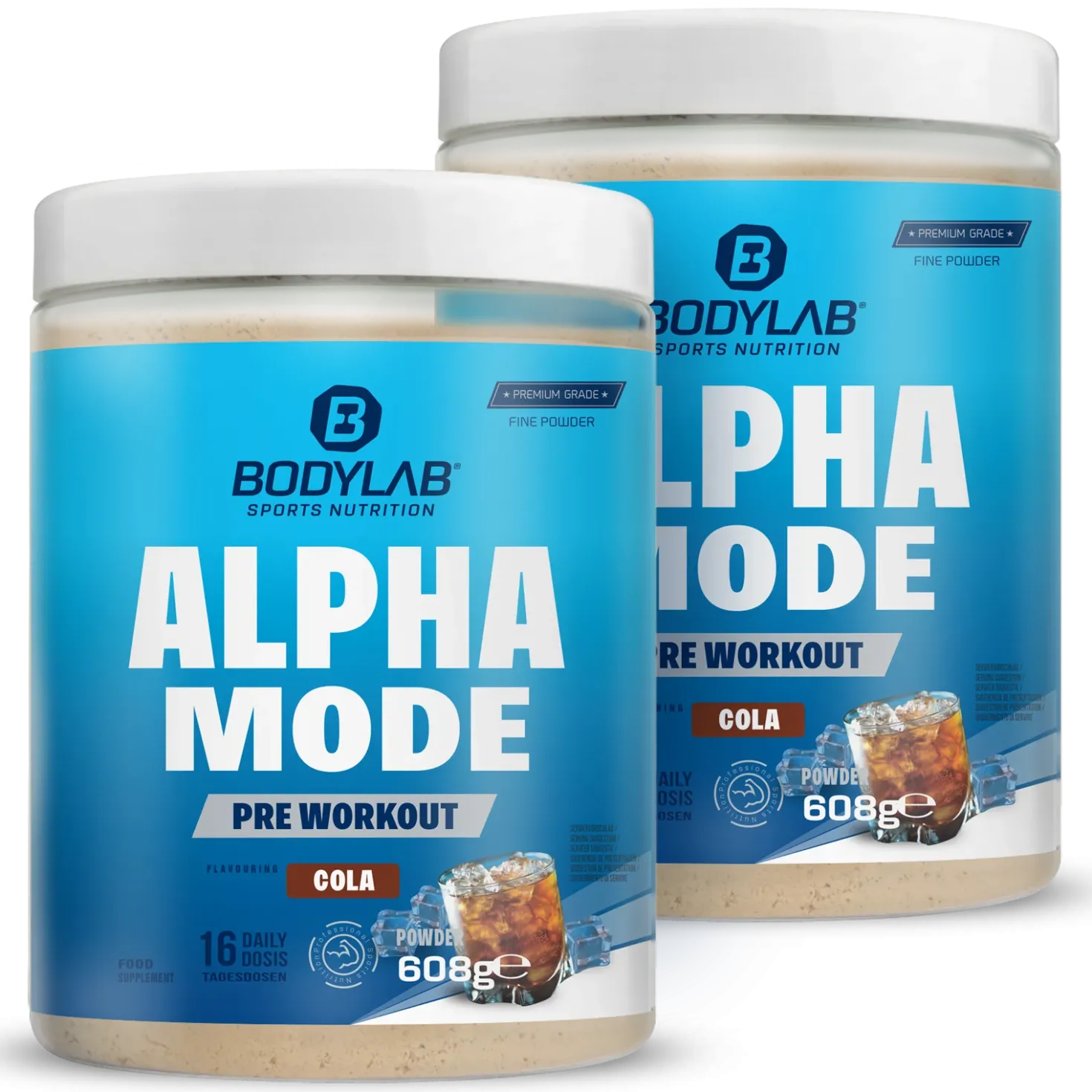 2 x Pre Workout Alpha Mode Cola (je 608g)