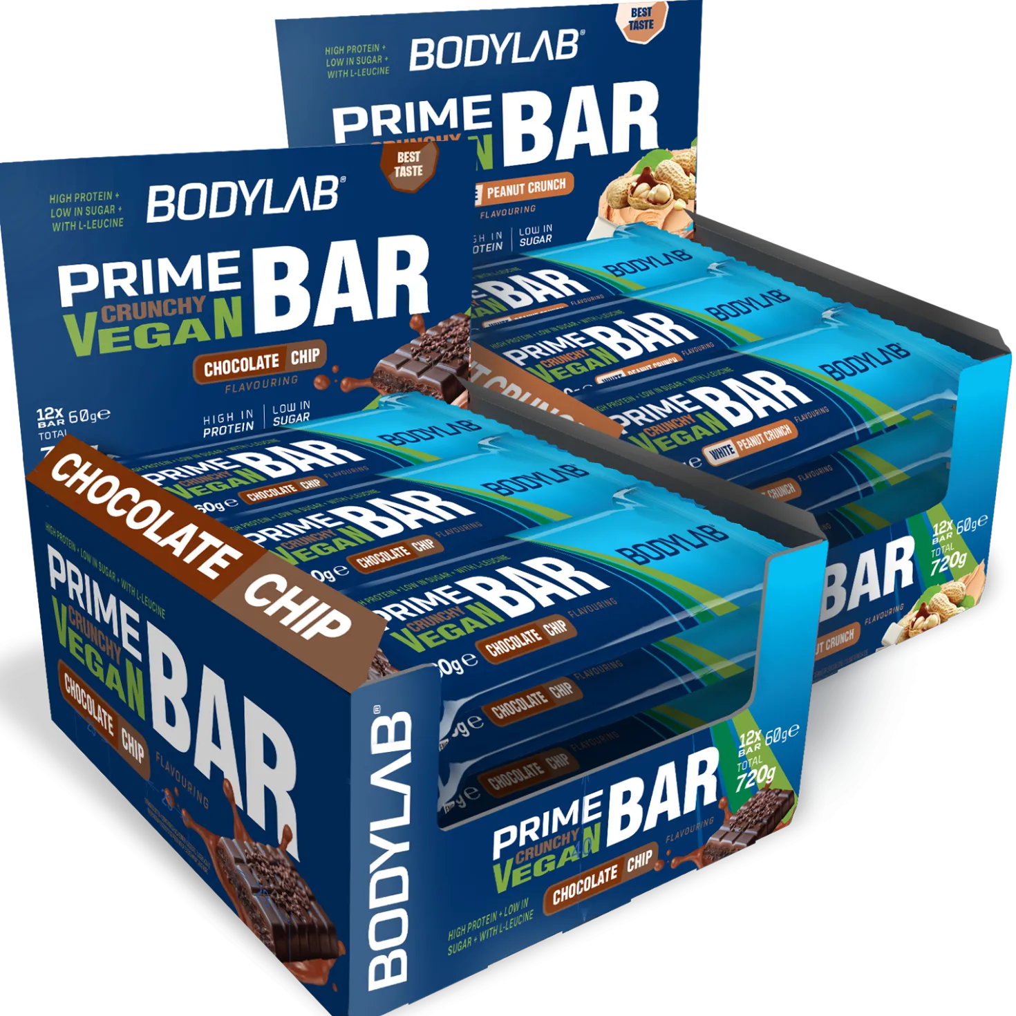 2 x Prime Crunchy Vegan Bar (12x60g)