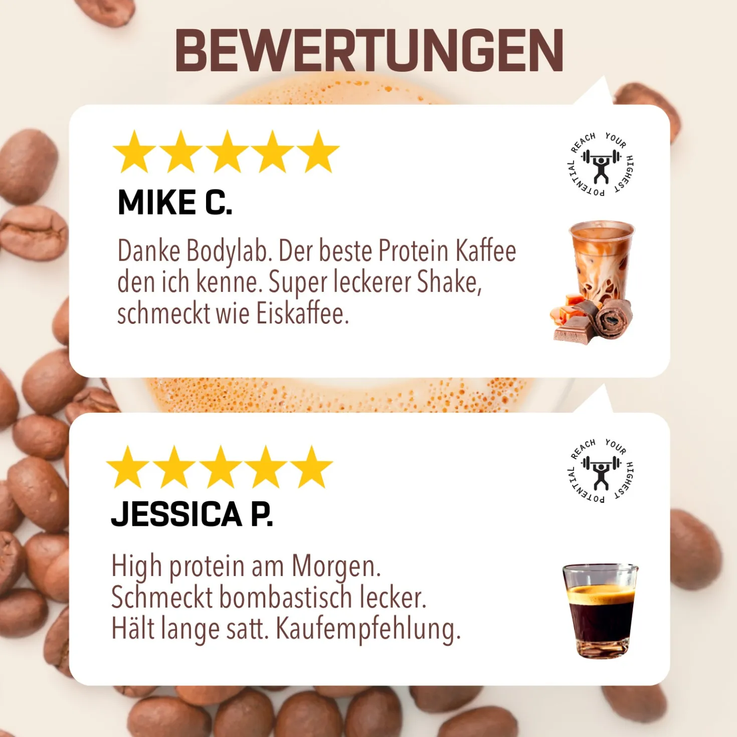 2 x Protein Coffee (1000g)
