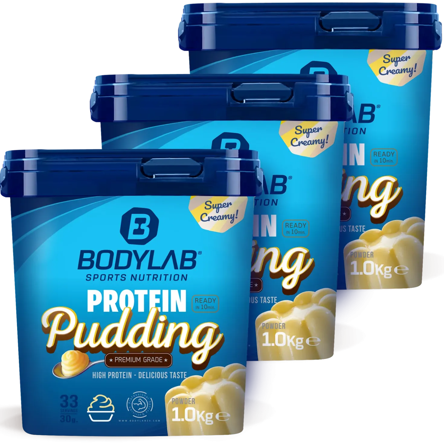 3 x Protein Pudding (1000g)